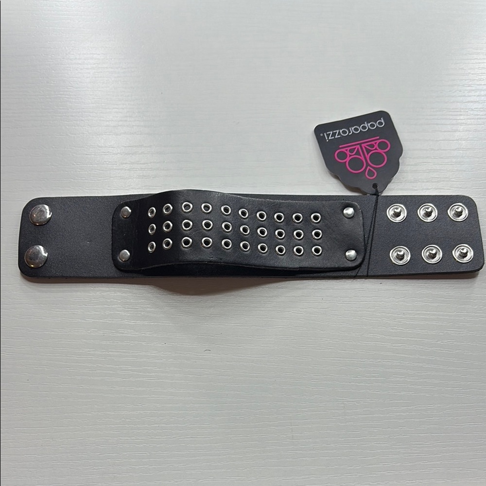 Paparazzi Black Studded Bracelet
